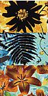 Leaves Paintings - Petals and Leaves II by Jaquiel